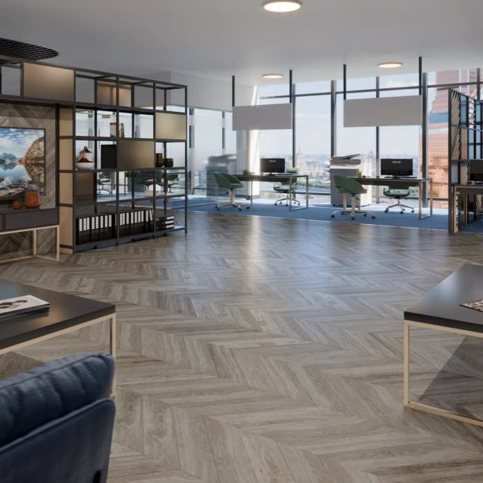 Инженерная паркет «французская ёлочка» Damy Floor Luxury Скандинавский №4