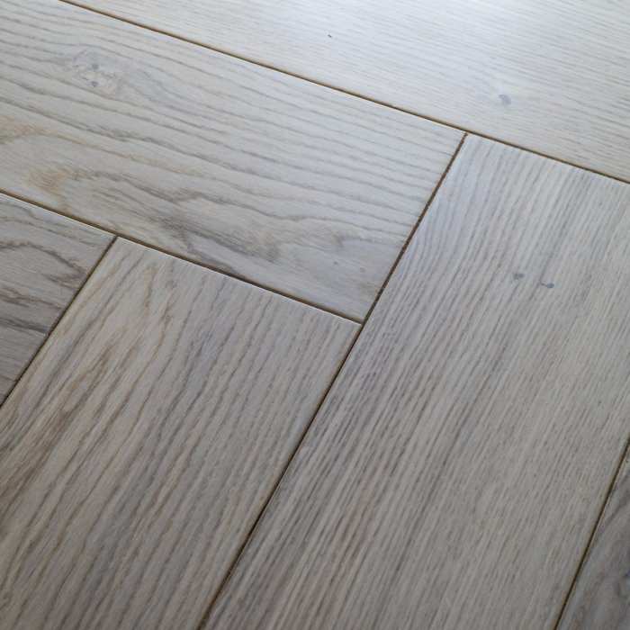 Инженерная паркет «английская ёлочка» Damy Floor Luxury Ванильный №3
