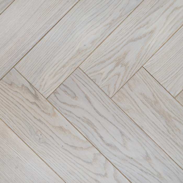 Инженерная паркет «английская ёлочка» Damy Floor Luxury Ванильный №2