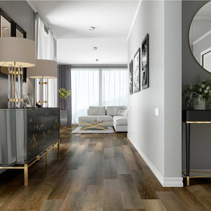 Кварцевый SPC ламинат Fargo Comfort 61W921 Дуб Прага градиент №2