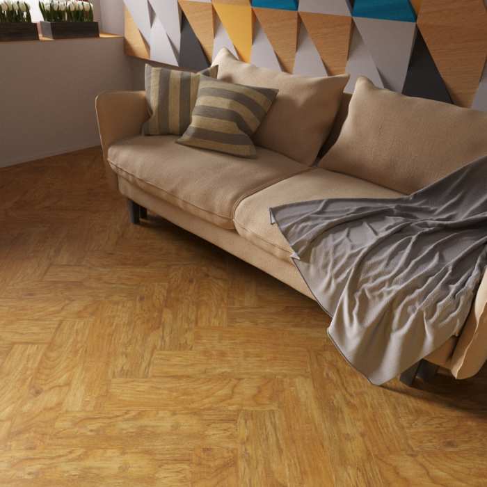 Кварцвиниловая плитка LVT Fine Floor Craft (Short Plank) Пекан Барроу FF-067