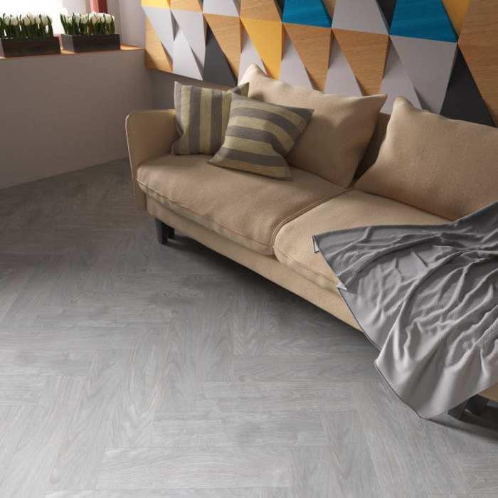 Кварцвиниловая плитка LVT Fine Floor Craft (Short Plank) Дуб Рейн FF-076