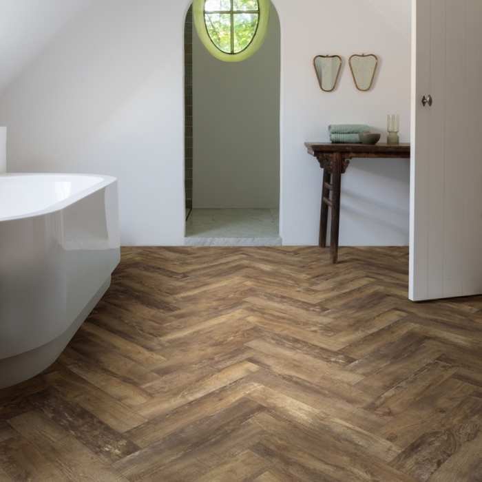 Кварцвиниловый ламинат Moduleo Layred Herringbone Country Oak 54875 №2