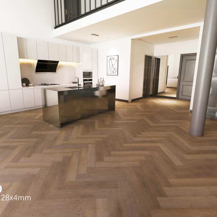 Каменно-полимерная SPC плитка Floorwood Authentic 1510 Темный замок №2