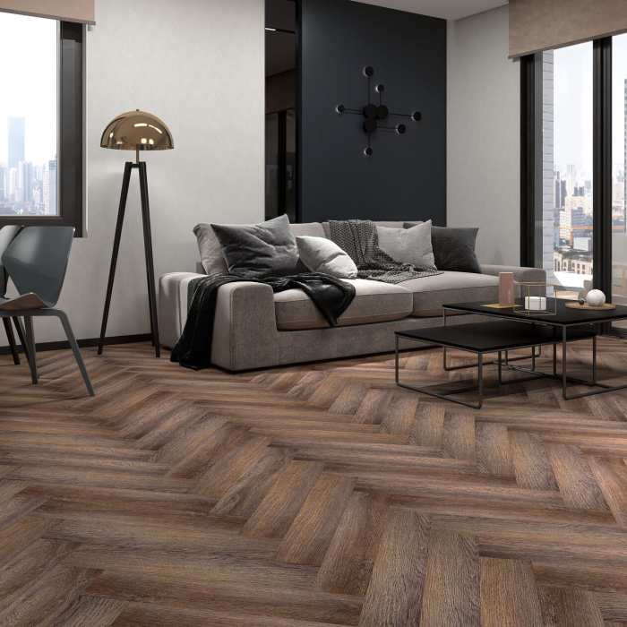 Каменно-полимерная SPC плитка Floorwood Authentic 7521 Полночная мечта №3