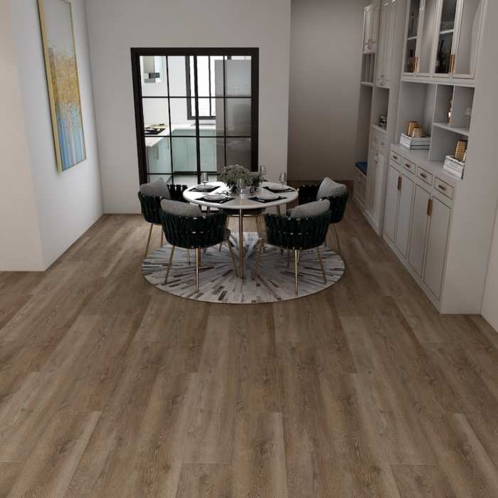 Каменно-полимерная SPC плитка Floorwood Genesis HL07 Дуб Лауфер №3