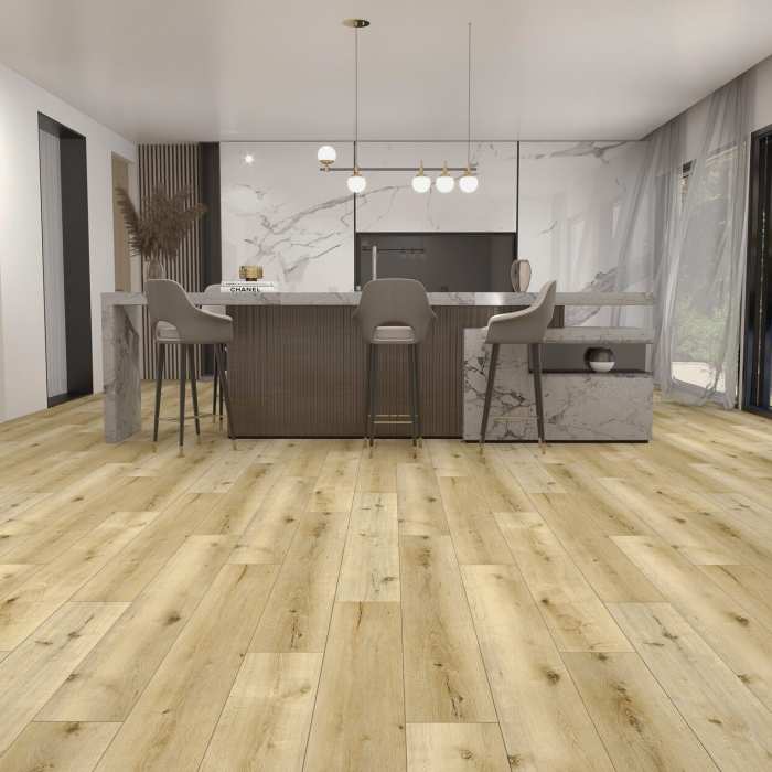 Каменно-полимерная SPC плитка Floorwood Quantum 1901 Дуб Лоренц №3