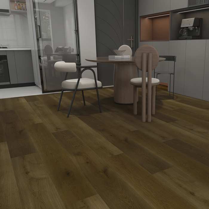 Каменно-полимерная SPC плитка Floorwood Quantum 6521 Дуб Барлоу №2