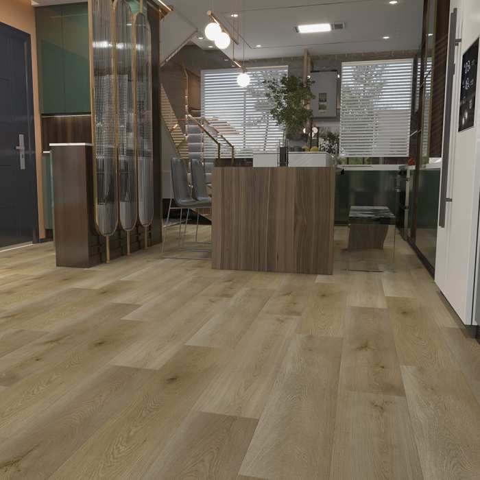Каменно-полимерная SPC плитка Floorwood Quantum 6531 Дуб Майерс №2