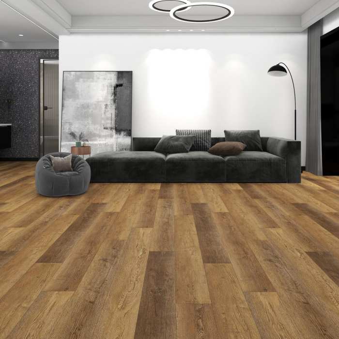 Каменно-полимерная SPC плитка Floorwood Quantum 8804 Дуб Томсон №3