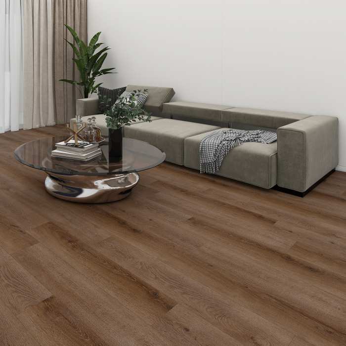 Каменно-полимерная SPC плитка Floorwood Synchro 6409 Дуб Монсеррат №3