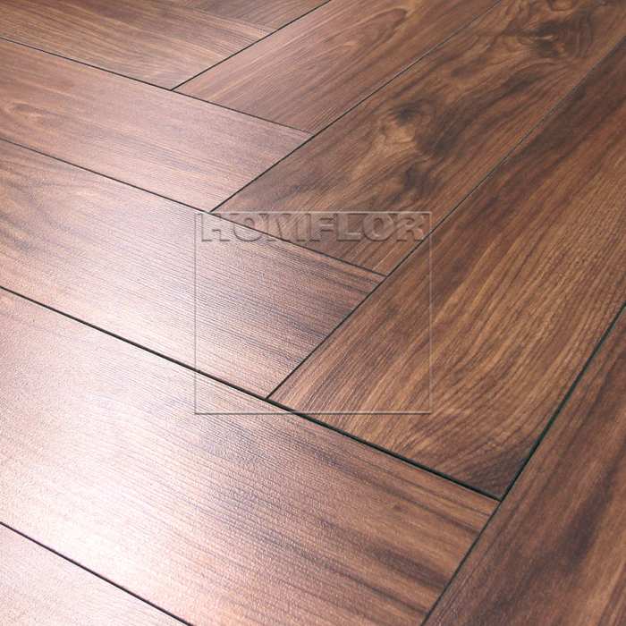 Изображение Ламинат Homflor Creativ Herringbone Орех Шоколад C5520