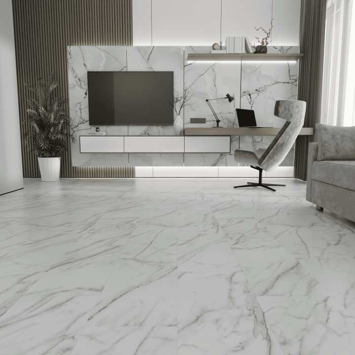 Кварцвиниловый ламинат Ideal Flooring Fine Stone 04001 Venato №5