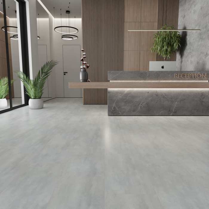 Кварцвиниловый ламинат Ideal Flooring Fine Stone 04007 Concrete №3