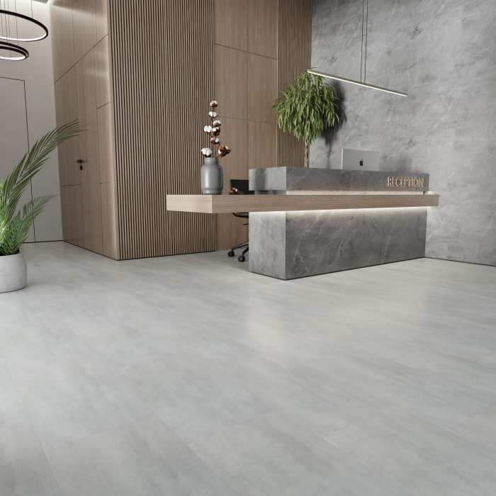 Кварцвиниловый ламинат Ideal Flooring Fine Stone 04007 Concrete №2