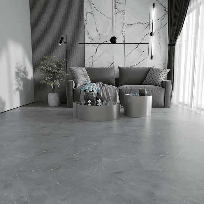 Кварцвиниловый ламинат Ideal Flooring Fine Stone 04012 Scuro №5