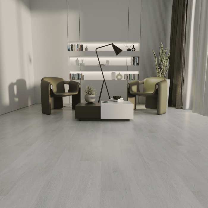 Кварцвиниловый ламинат Ideal Flooring Prime Wood 01002 Silver №2