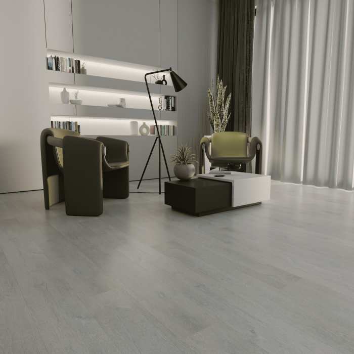 Кварцвиниловый ламинат Ideal Flooring Prime Wood 01002 Silver №3
