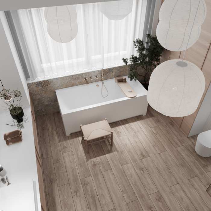 Кварцвиниловый SPC ламинат Laminext Finest 1304 Дуб Стаут №2