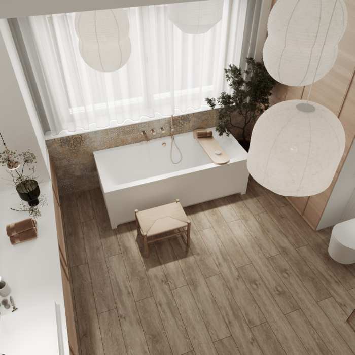 Кварцвиниловый SPC ламинат Laminext Finest 1305 Дуб Прайм №2