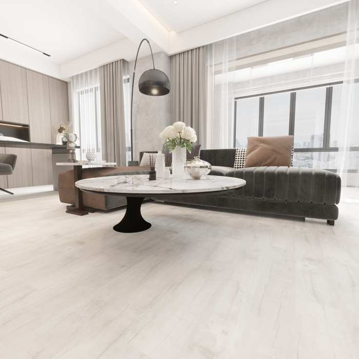 Кварцвиниловый SPC ламинат Laminext Legacy 1201 Дуб Фрост №2