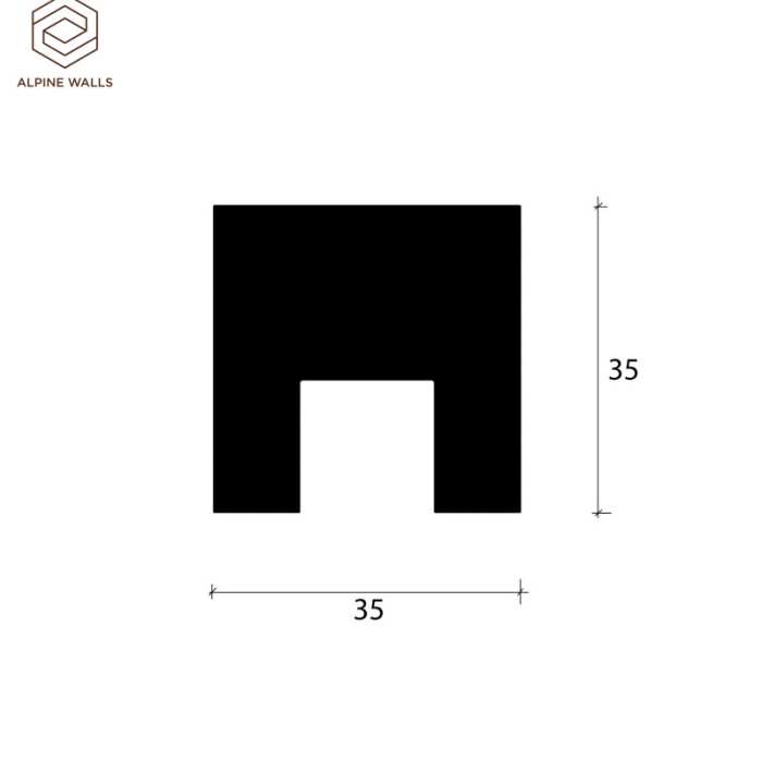 Декоративная рейка Alpine Walls LineArt ECO5921W №5