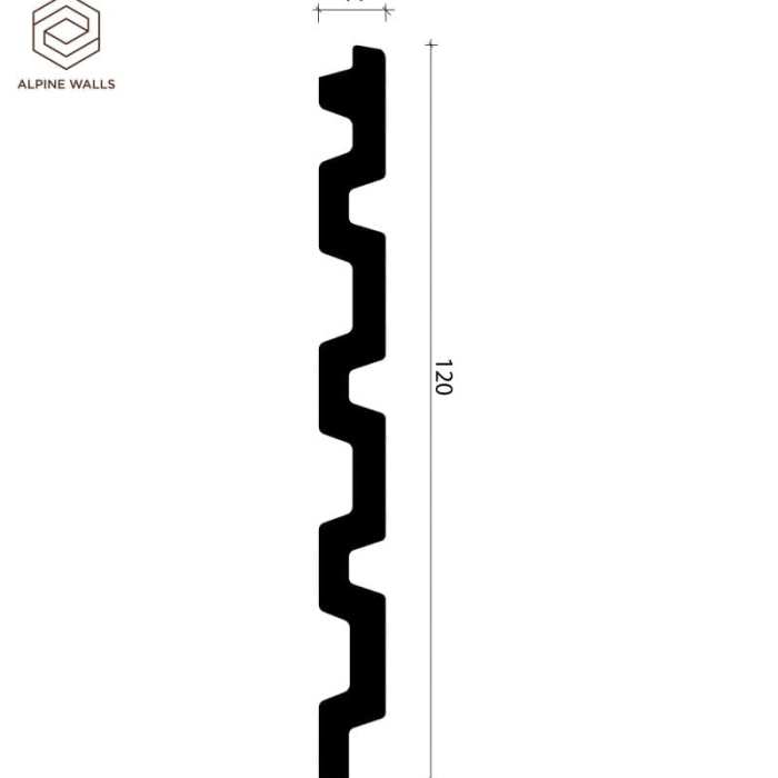 Декоративная стеновая панель Alpine Walls LineArt ECO6221 №5