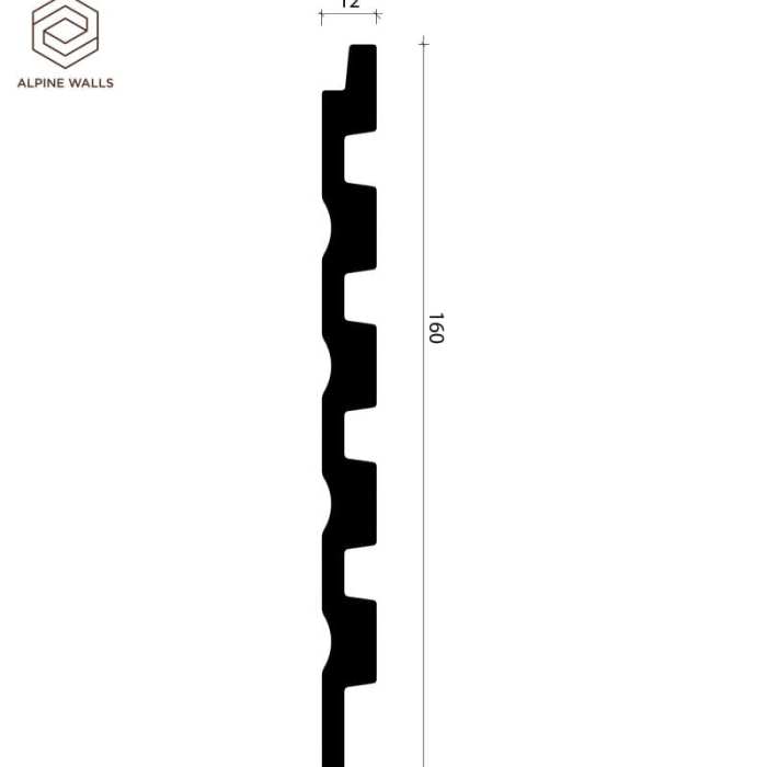 Декоративная стеновая панель Alpine Walls LineArt ECO6601W №2