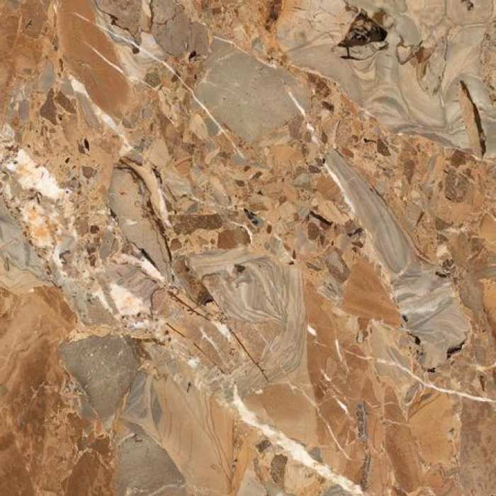 Керамогранит Maimoon Ceramica HG Glossy Breccia Fantastico Brown 160x80 см №4