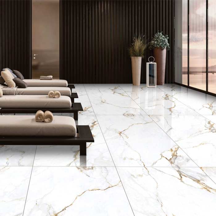 Керамогранит Maimoon Ceramica Slabs Apollo White Polish 120x280 см №2