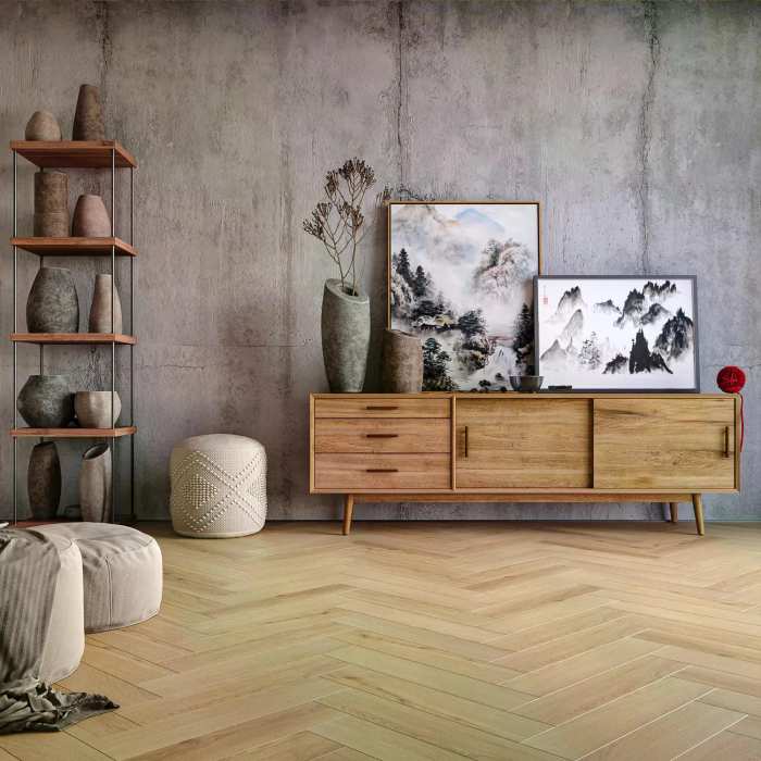 Каменно-полимерный SPC ламинат My Step Aqua Herringbone 5.05 мм Сиена MSA101 №3