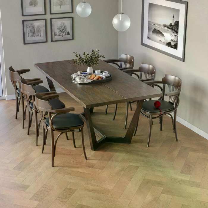 Каменно-полимерный SPC ламинат My Step Aqua Herringbone 5.05 мм Авалон MSA102 №4