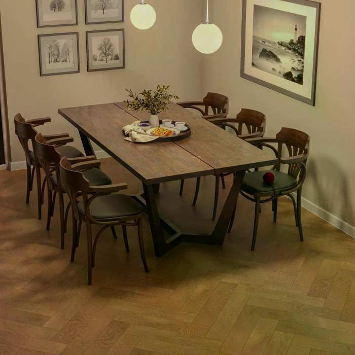 Каменно-полимерный SPC ламинат My Step Aqua Herringbone 5.05 мм Авалон MSA102 №2