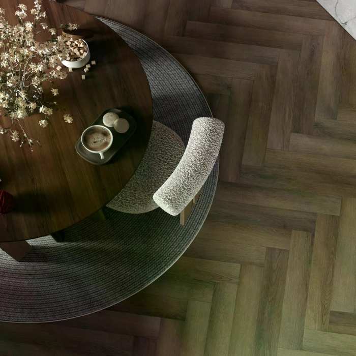 Каменно-полимерный SPC ламинат My Step Aqua Herringbone 5.05 мм Лацио MSA174 №8