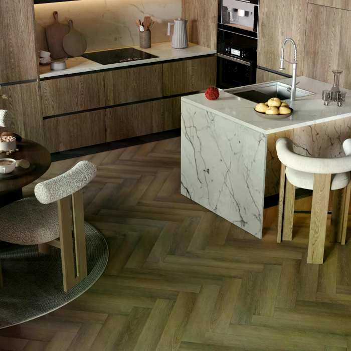 Каменно-полимерный SPC ламинат My Step Aqua Herringbone 5.05 мм Лацио MSA174 №2