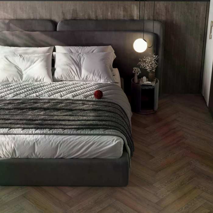 Каменно-полимерный SPC ламинат My Step Aqua Herringbone 5.05 мм Брикс MSA175 №8