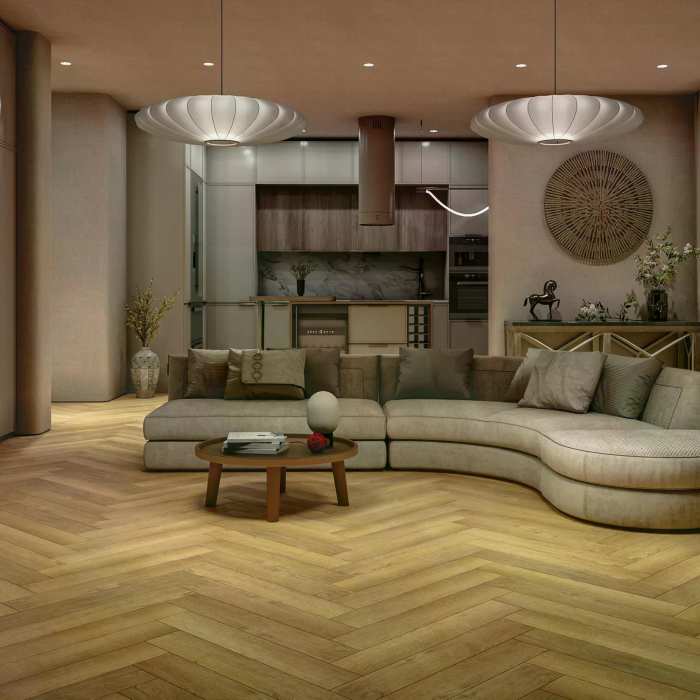 Каменно-полимерный SPC ламинат My Step Aqua Herringbone 6.5 мм Адда MSA25 №5