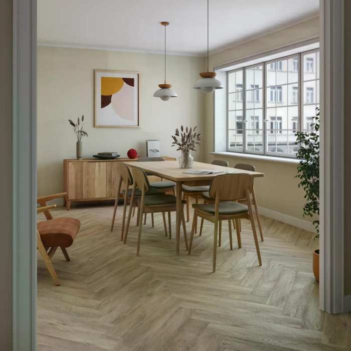 Каменно-полимерный SPC ламинат My Step Aqua Herringbone 6.5 мм Рона MSA49 №2