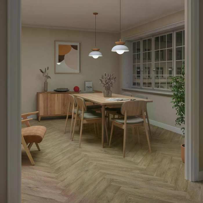 Каменно-полимерный SPC ламинат My Step Aqua Herringbone 6.5 мм Рона MSA49 №3