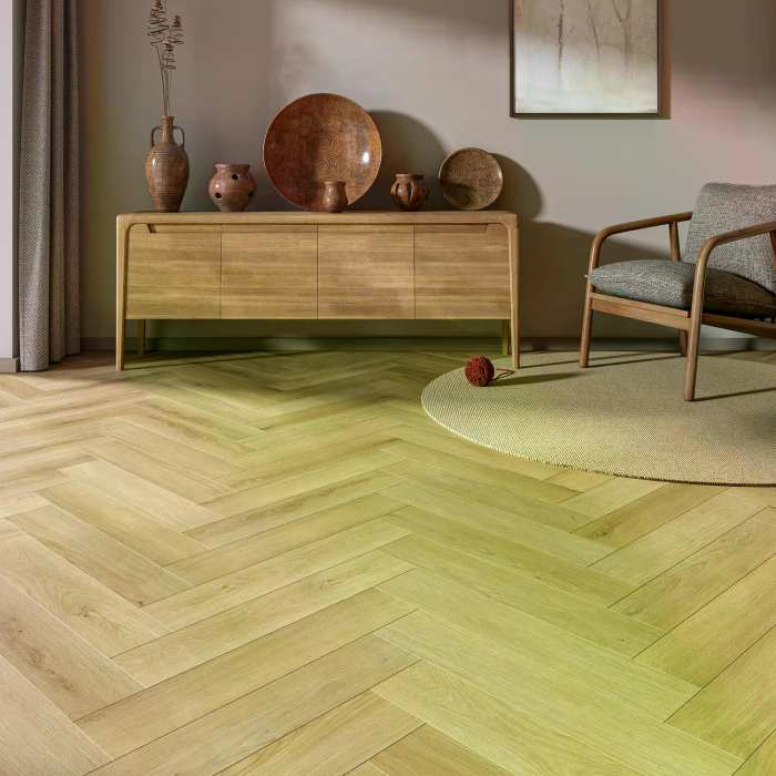 Каменно-полимерный SPC ламинат My Step Aqua Herringbone Cork EWH-7136 №3