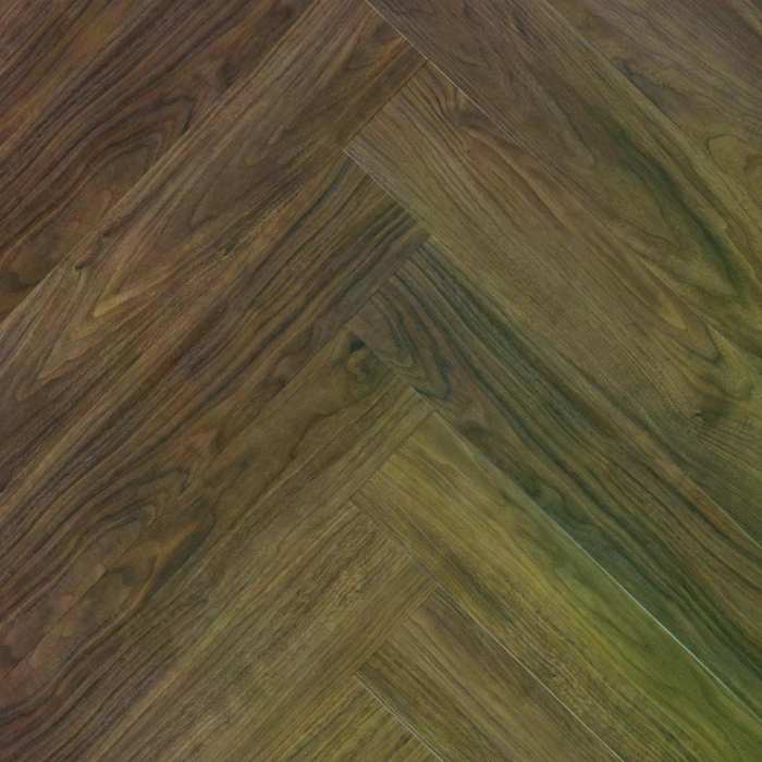 Кварцвиниловая плитка My Step Aqua LVT Herringbone Ореха Неро MSAG01