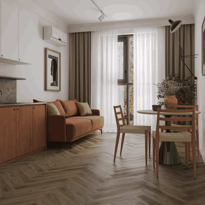Каменно-полимерная SPC плитка Natisston Rubis Kerag 5003-02 №2