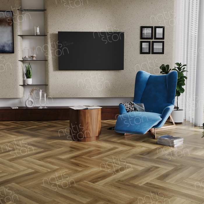 Каменно-полимерная SPC плитка Natisston Unique Bandak 5004-02 №4