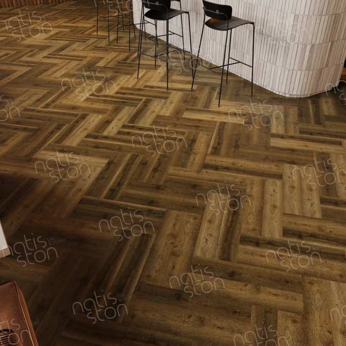 Каменно-полимерная SPC плитка Natisston Rubis Snonuten 5003-06 №3