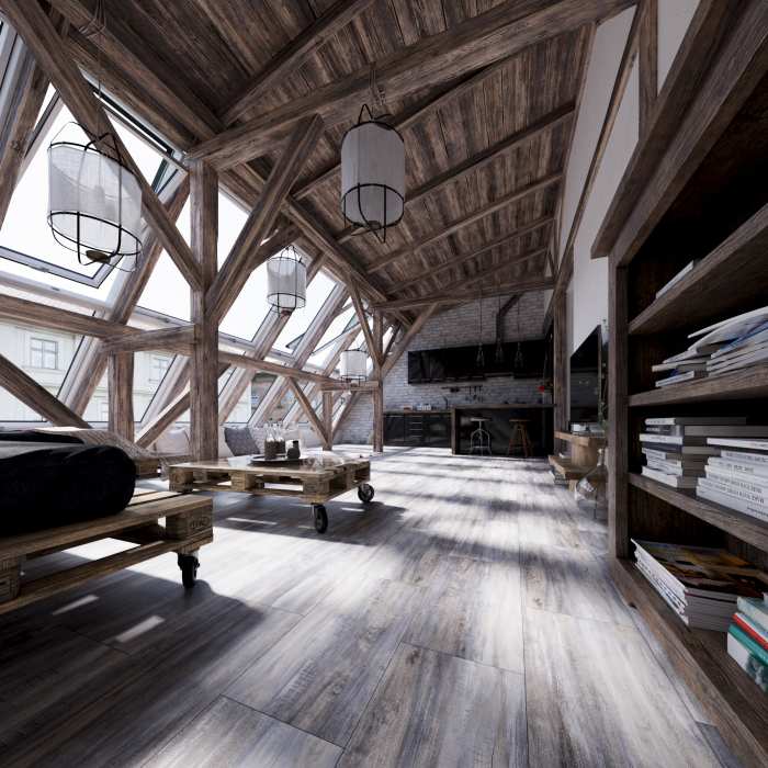 Кварцвиниловая плитка Planker LVT Exceed Лофт 5004 №2