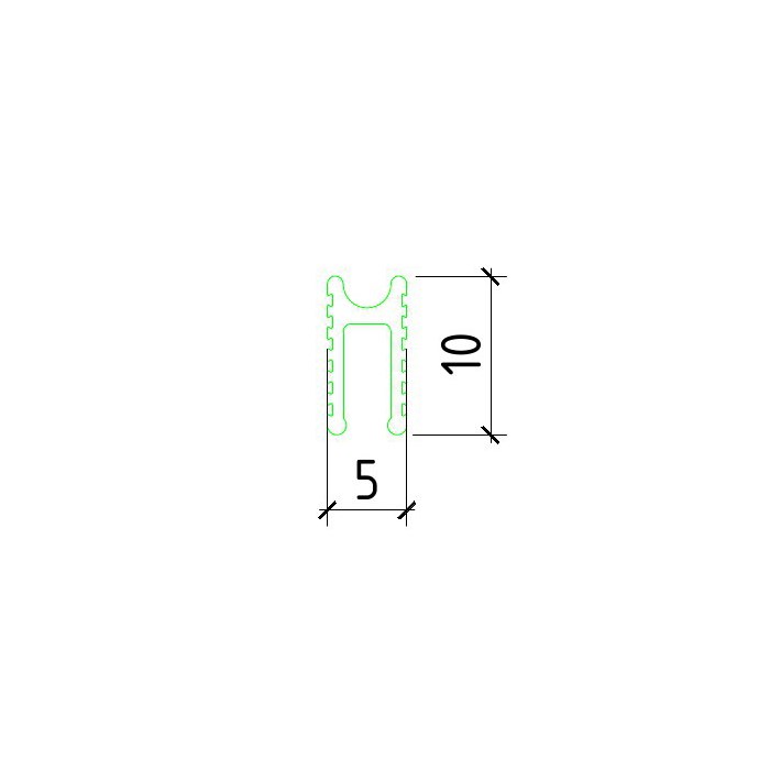 Теневая рейка Pro Design 3215 Черный анодированный №3