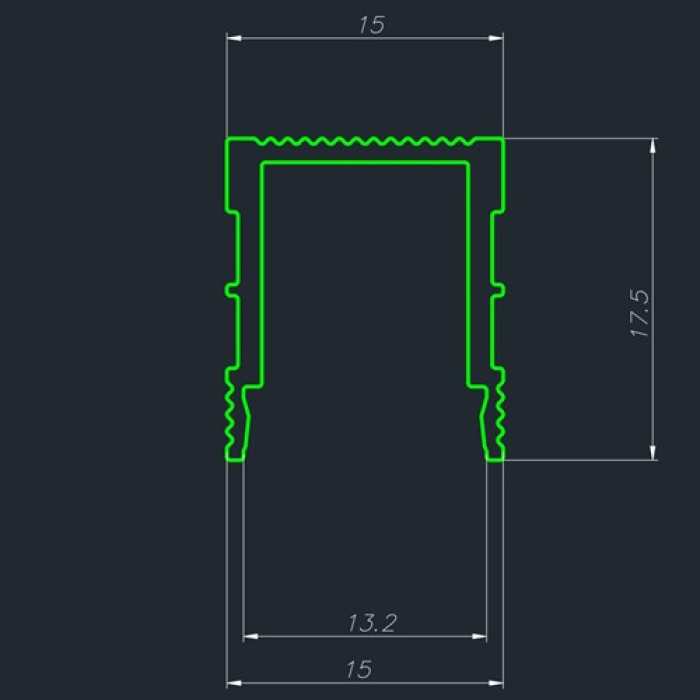 Декоративный стеновой профиль Pro Design 536 Черный №2