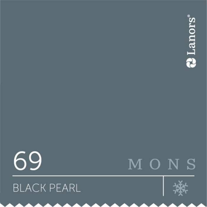 Изображение Краска Lanors mons Времена Года: Зима Black Pearl — Черный Жемчуг Mons Eggshell 7% Блеска