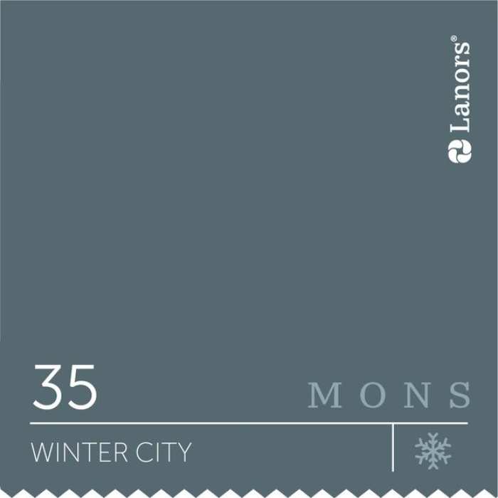 Изображение Краска Lanors mons Времена Года: Зима Winter City — Зимний Город Mons Eggshell 7% Блеска