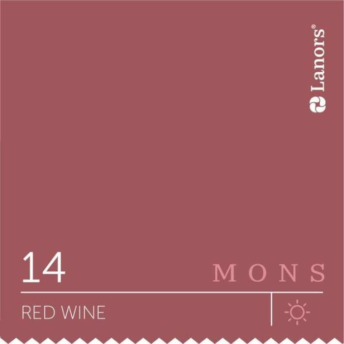 Изображение Краска Lanors mons Времена Года: Лето Red Wine — Красное Вино Mons Interior 3% Блеска